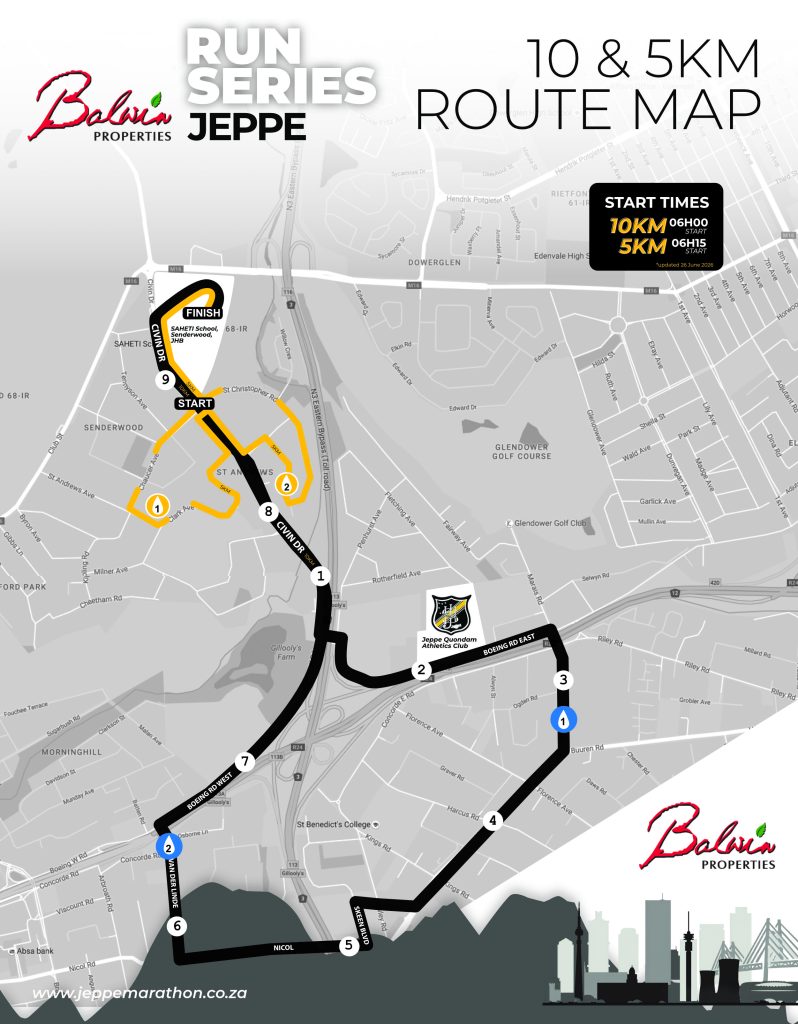 Jeppe 10km and 5km Fun Run
